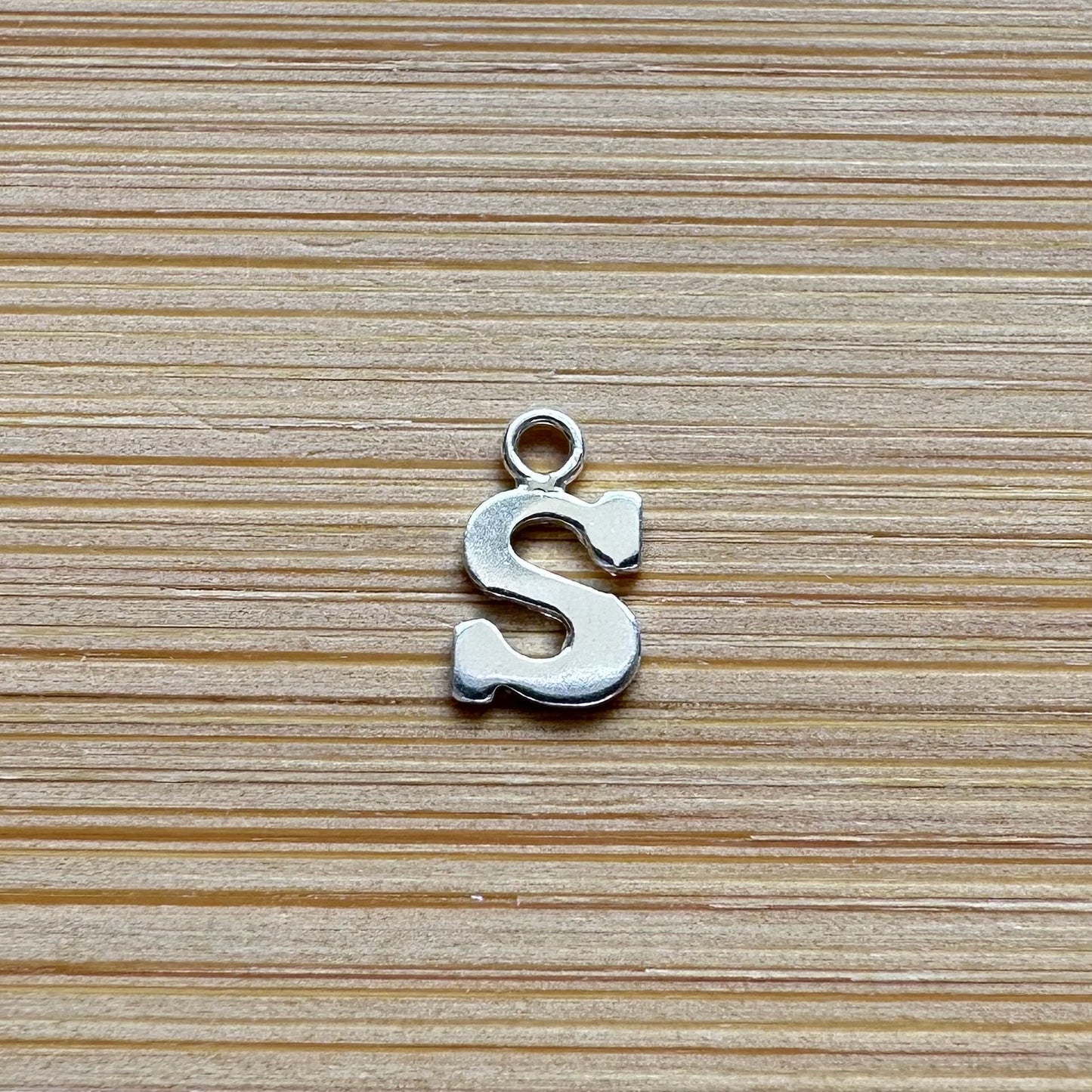 925 Sterling Silver Letter Charm