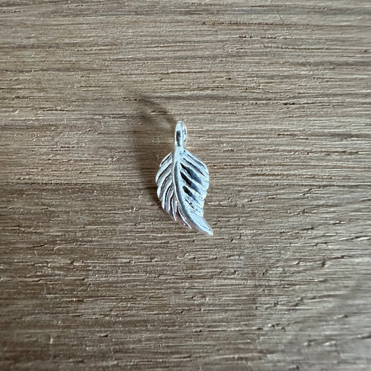 925 Sterling Silver Feather Charm