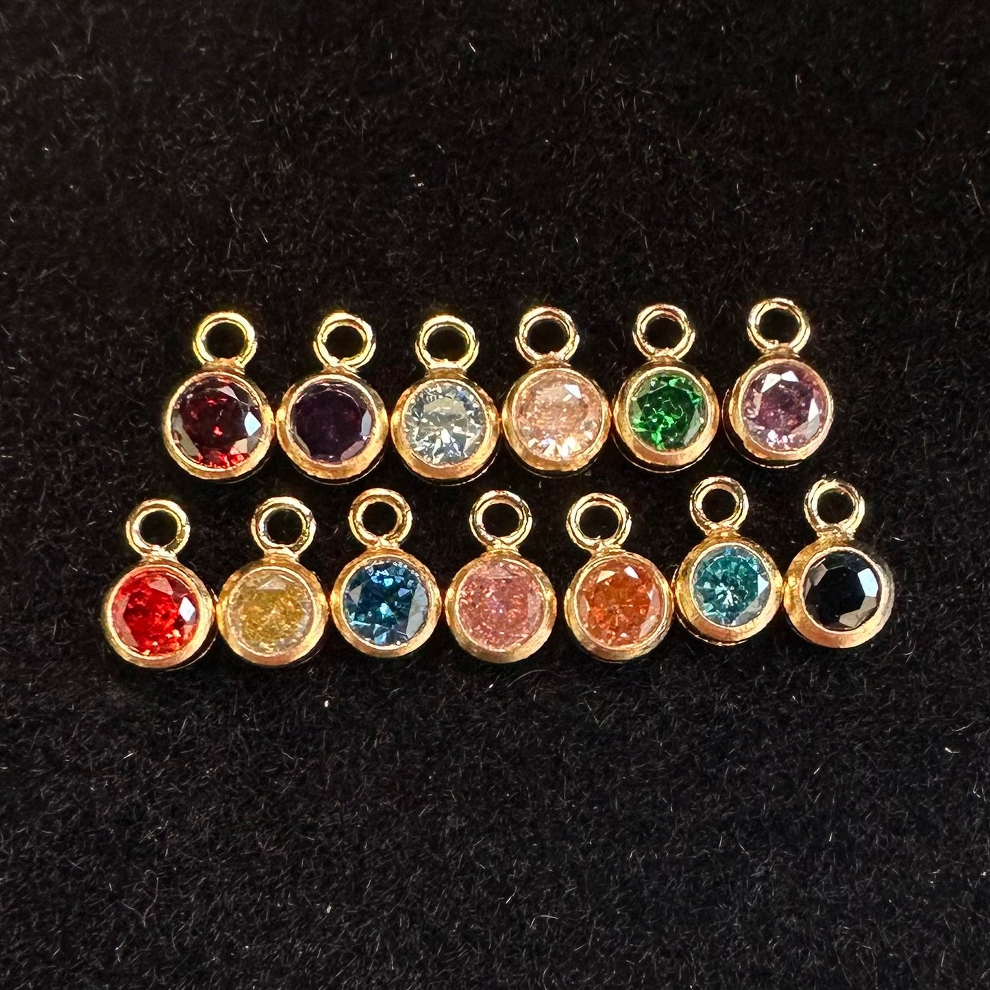 14K Gold Filled Birthstone Charm