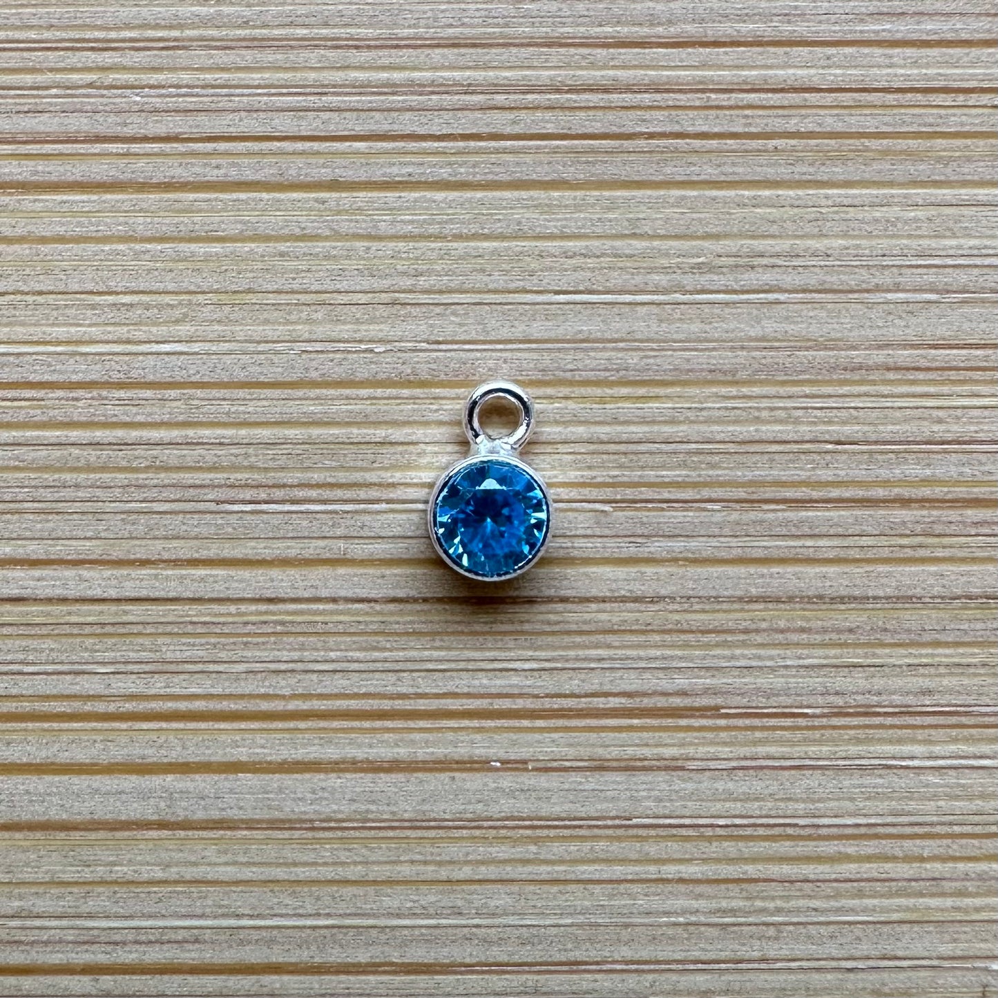 Sterling Silver Filled Birthstone Charm