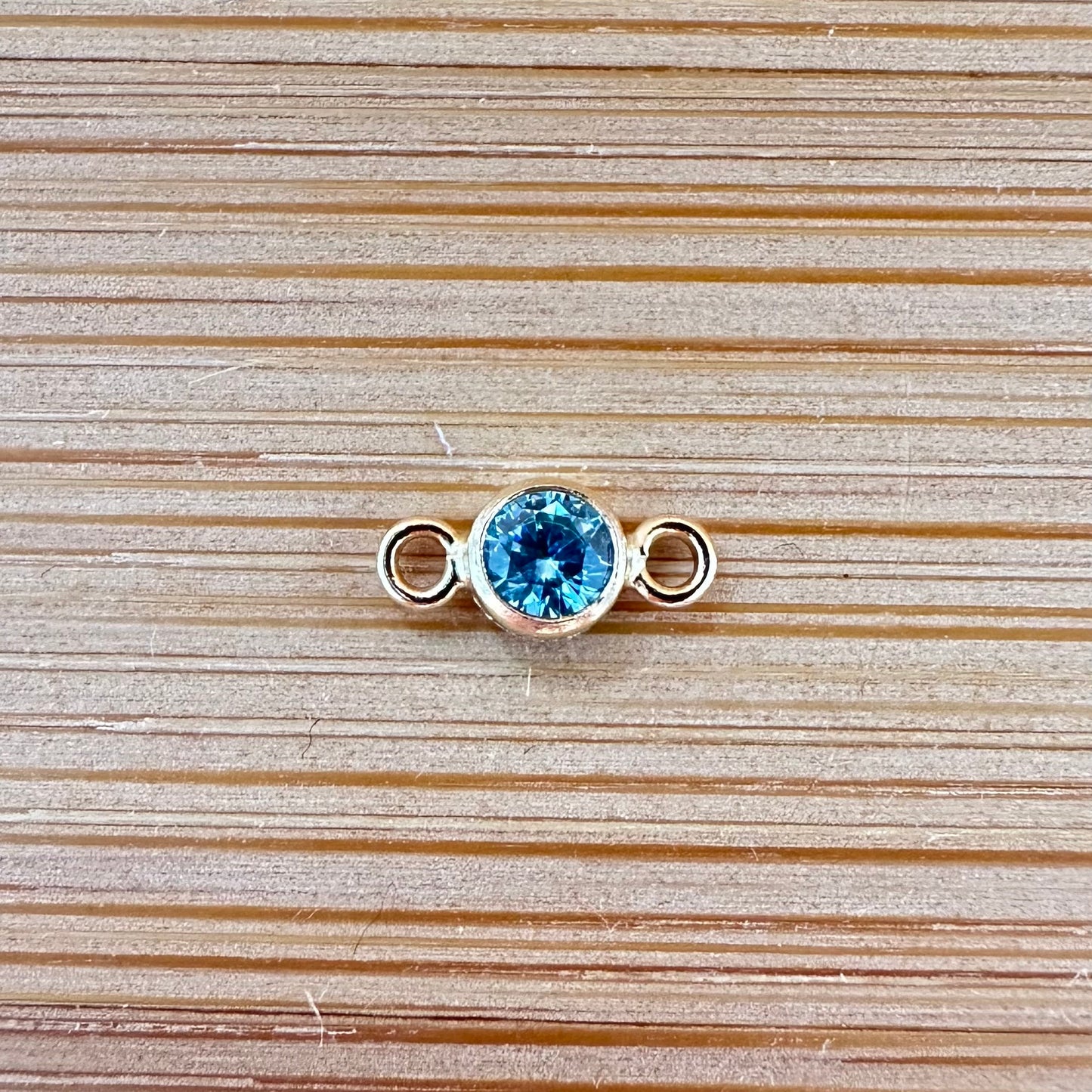 14K Gold Filled Birthstone Connector