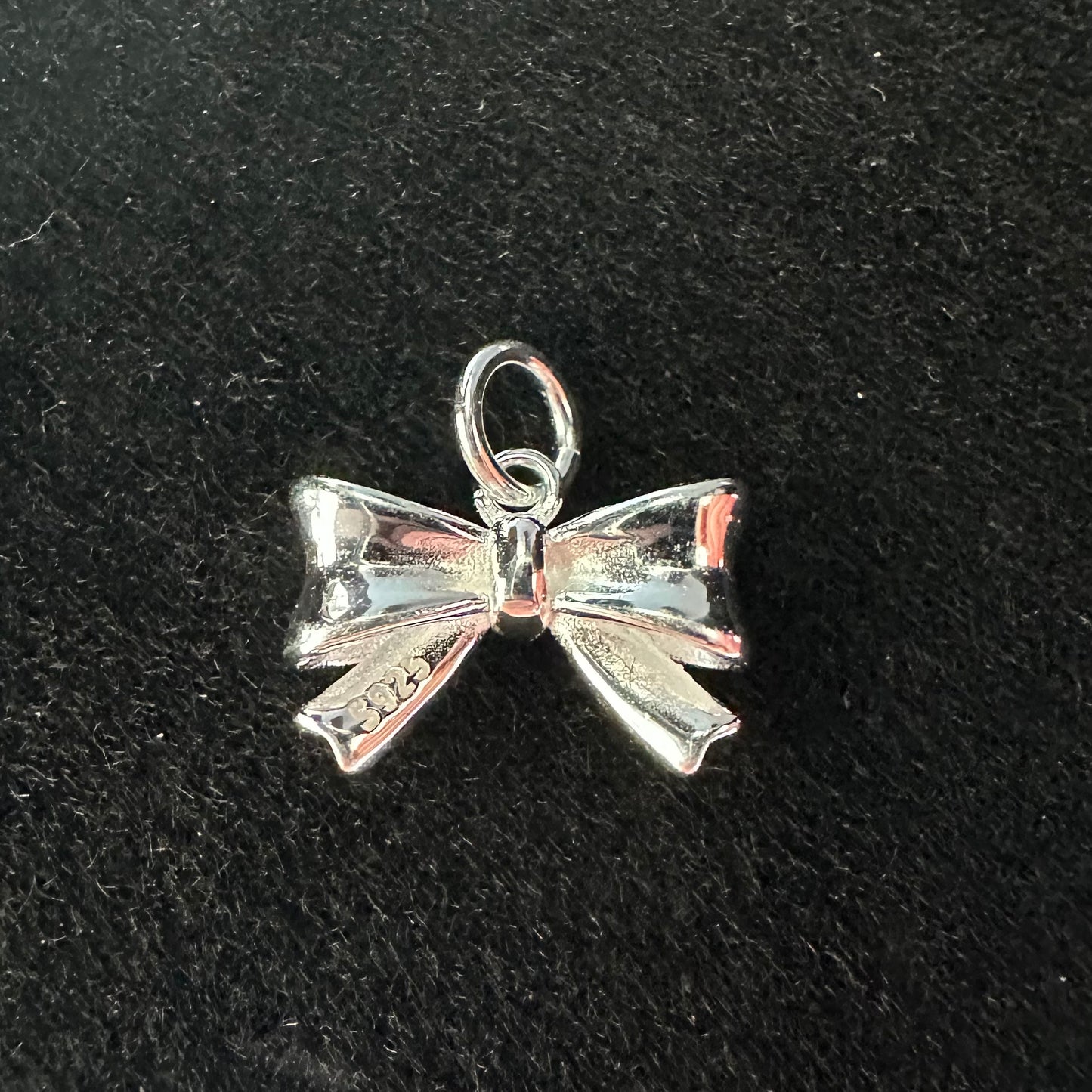 925 Sterling Silver Bow Charm