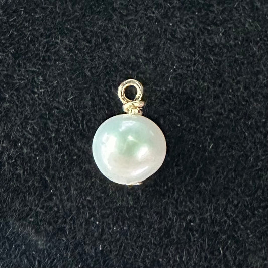 14K Gold Filled Pearl Charm