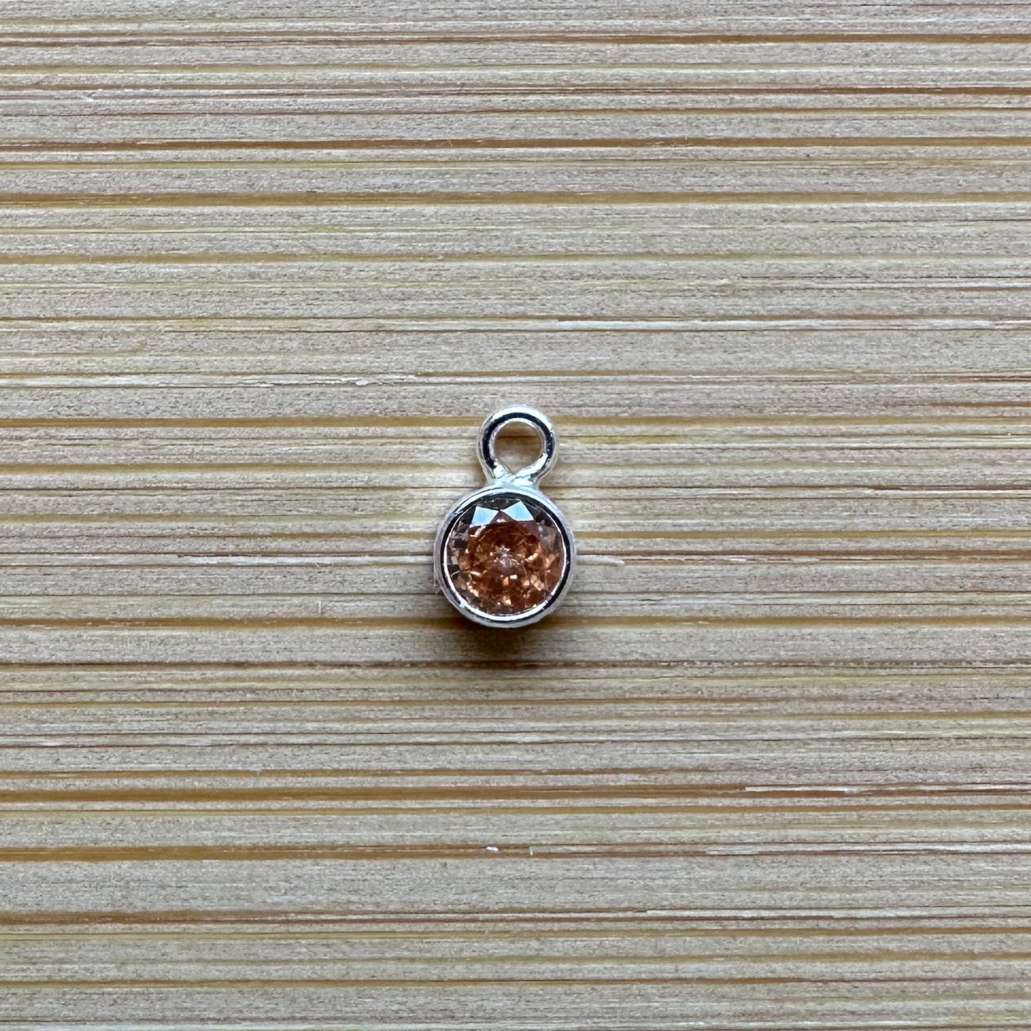 Sterling Silver Filled Birthstone Charm