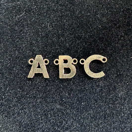 14K Gold Filled Letter Connector