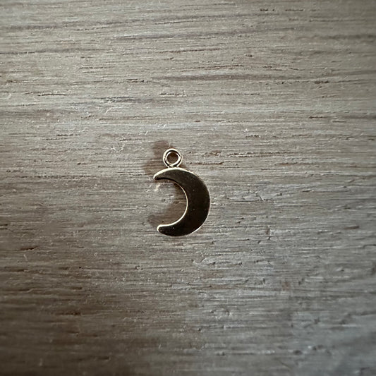 14k Gold Filled Moon Charm