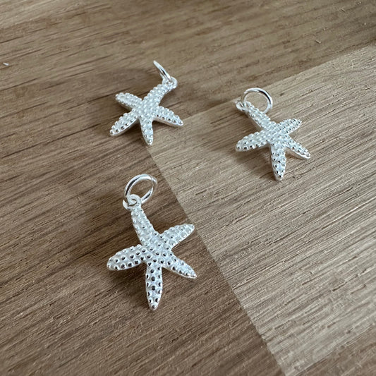 925 Sterling Silver Star Fish Charm