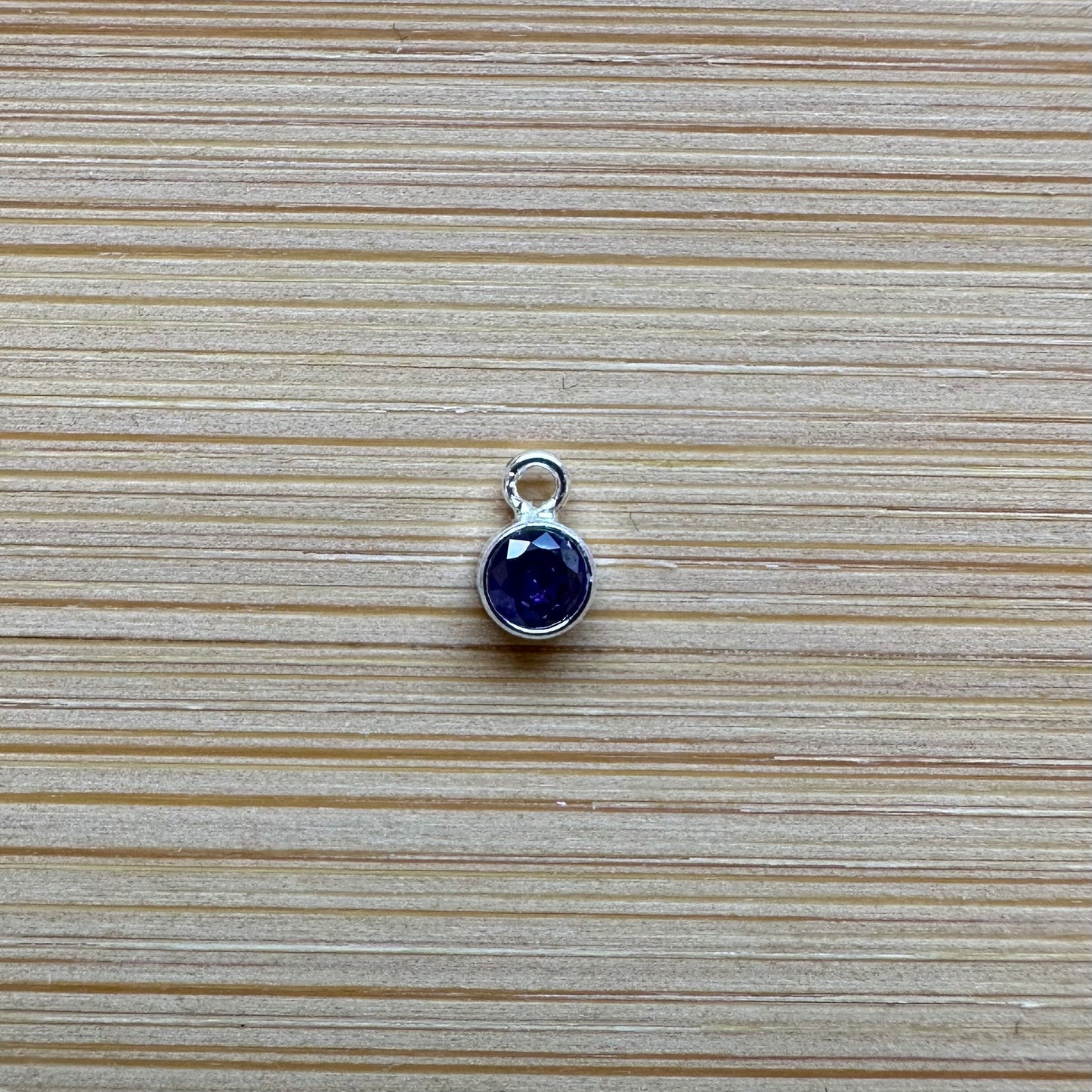 Sterling Silver Filled Birthstone Charm