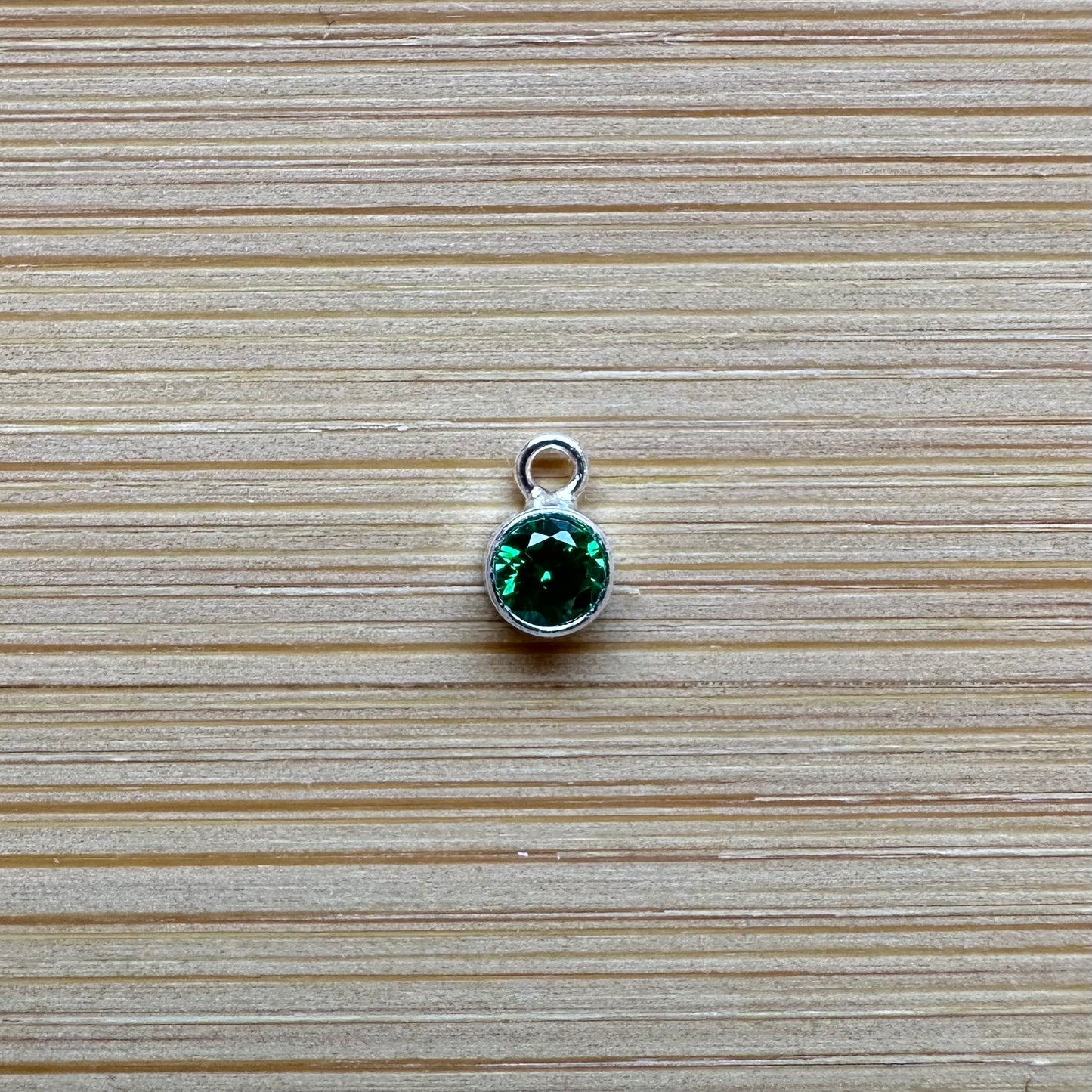 Sterling Silver Filled Birthstone Charm