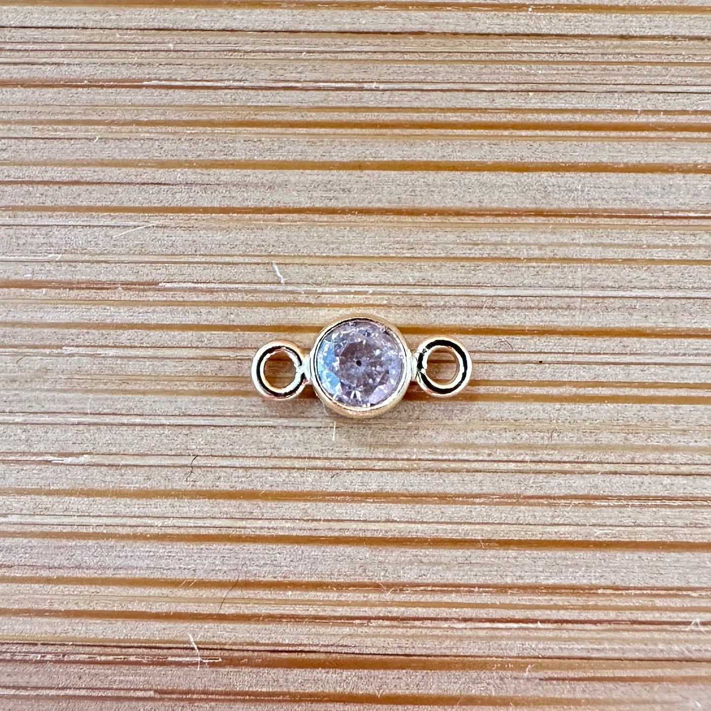 14K Gold Filled Birthstone Connector