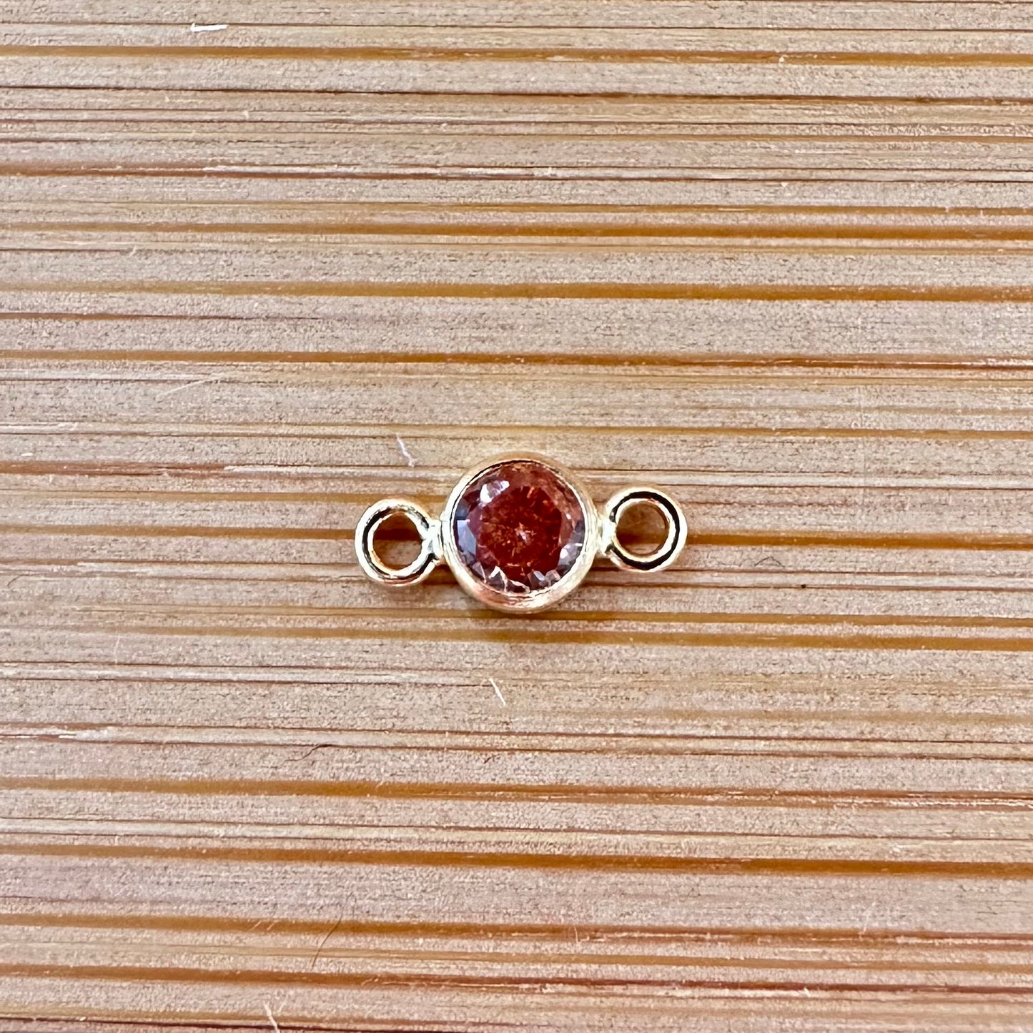 14K Gold Filled Birthstone Connector