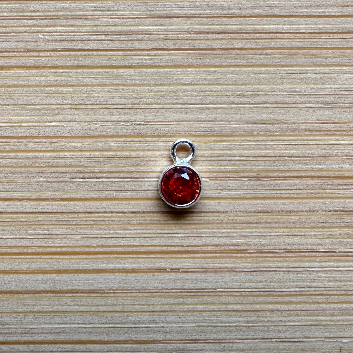 Sterling Silver Filled Birthstone Charm