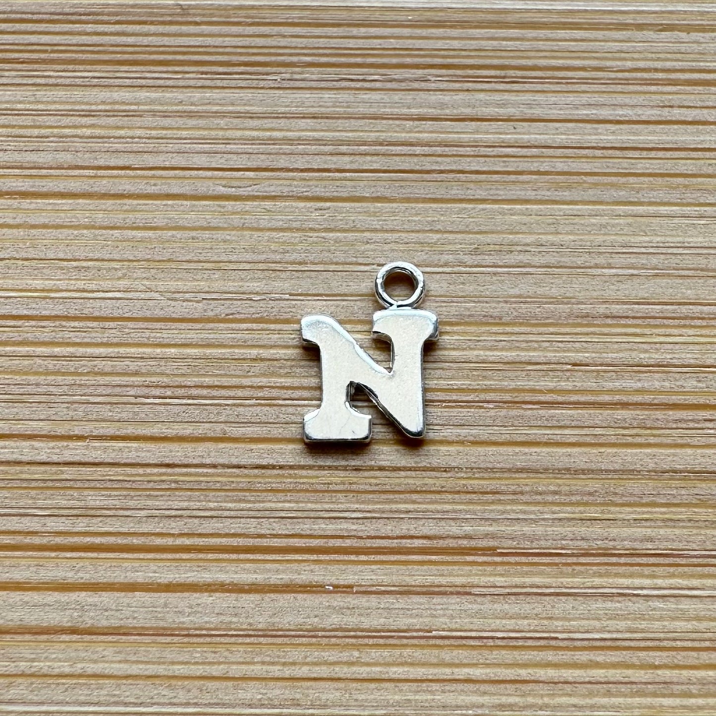 925 Sterling Silver Letter Charm