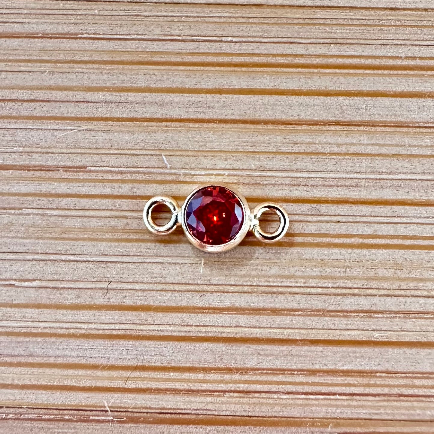 14K Gold Filled Birthstone Connector