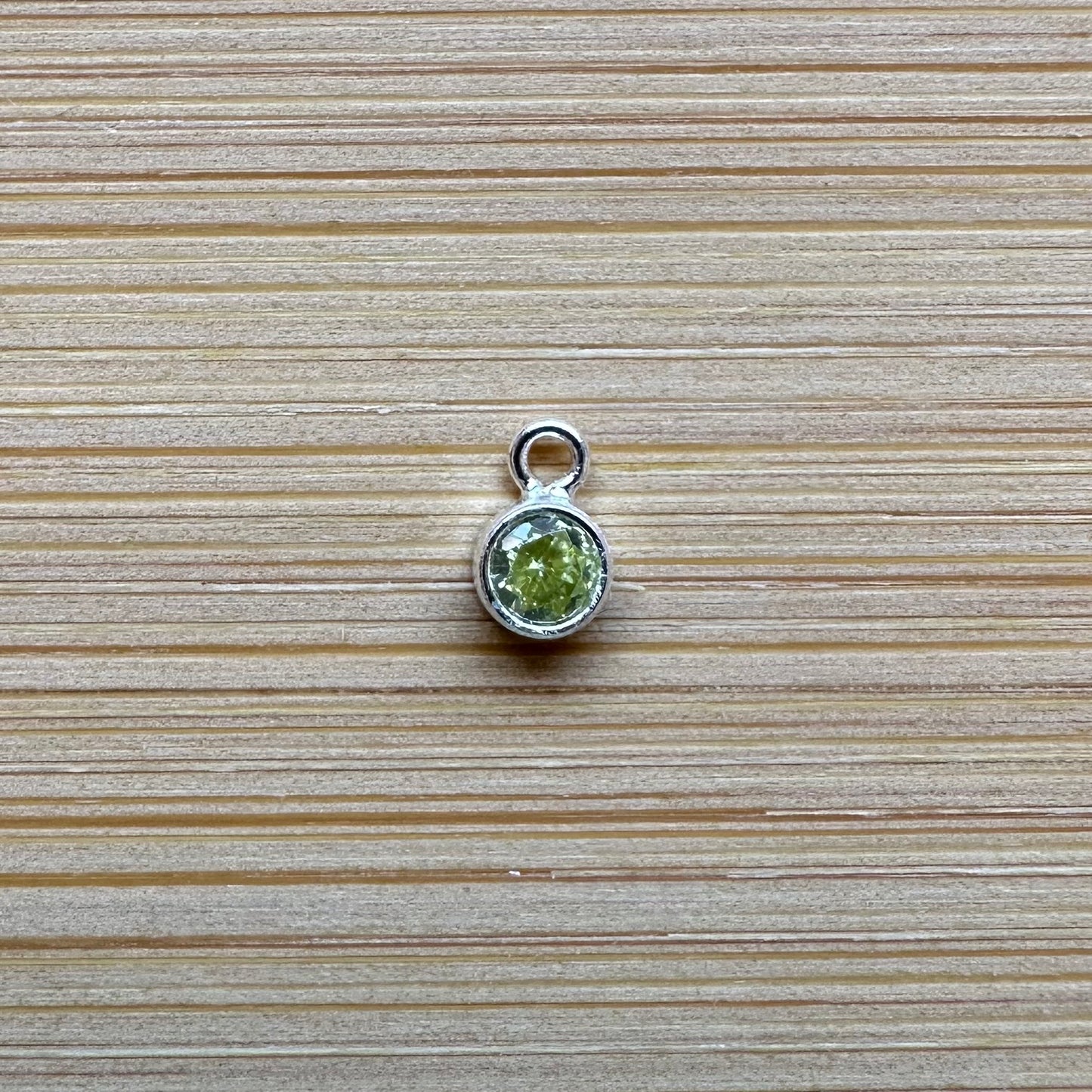 Sterling Silver Filled Birthstone Charm