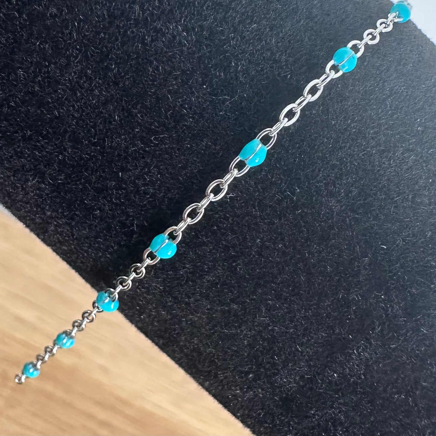 Stainless Steel Enamel Beaded Chain