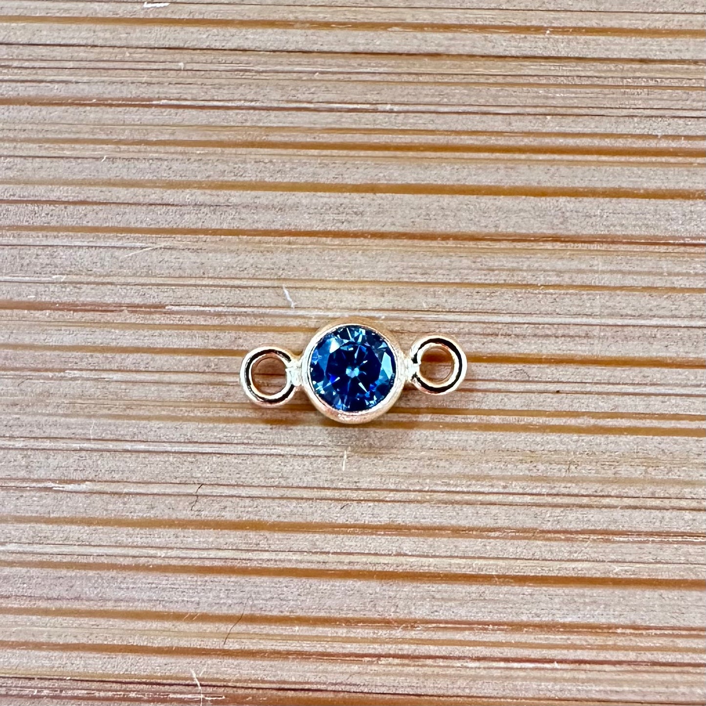 14K Gold Filled Birthstone Connector