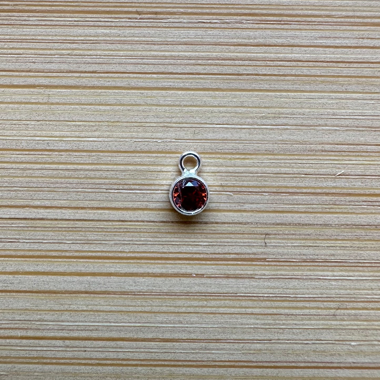 Sterling Silver Filled Birthstone Charm