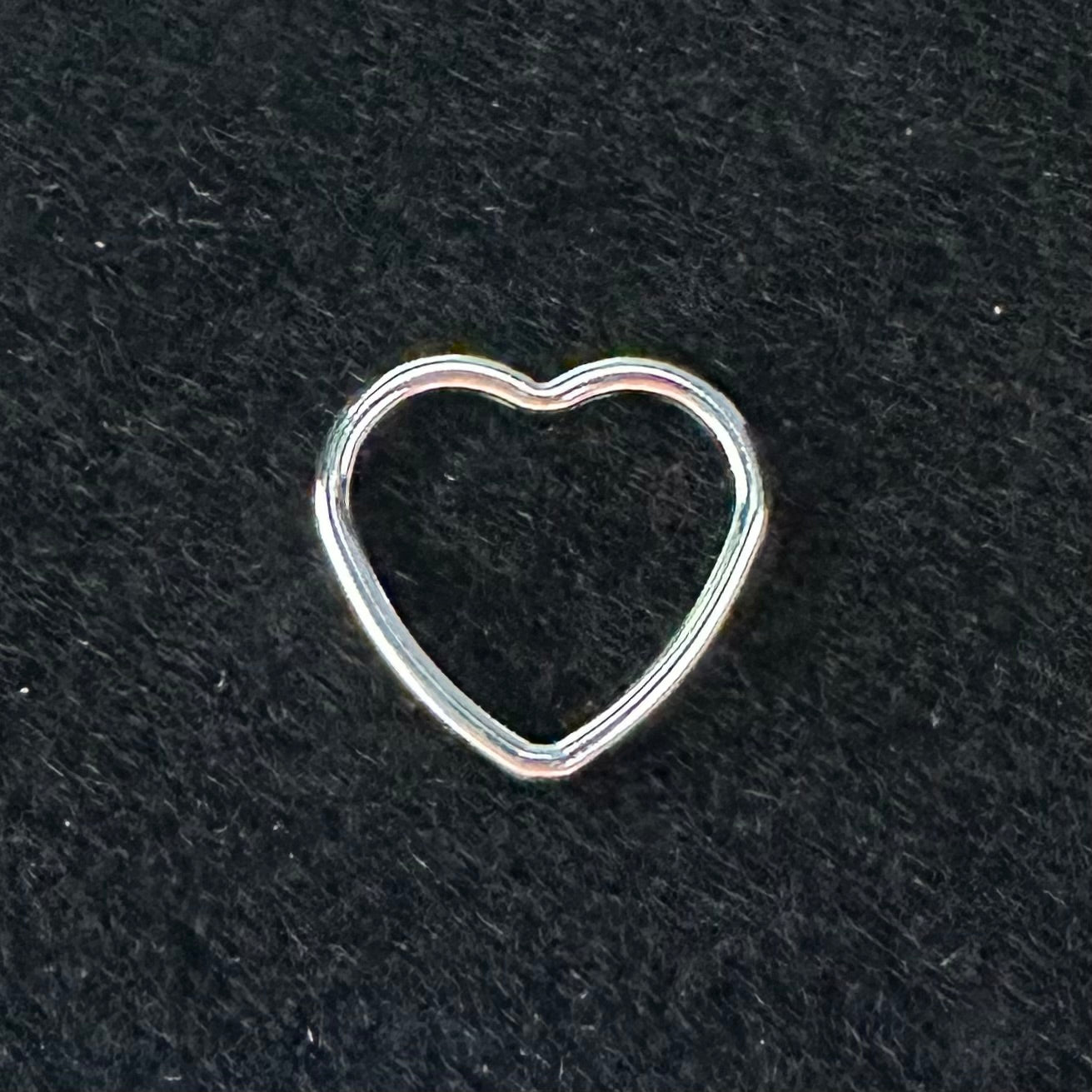 925 Sterling Silver Hollow Heart