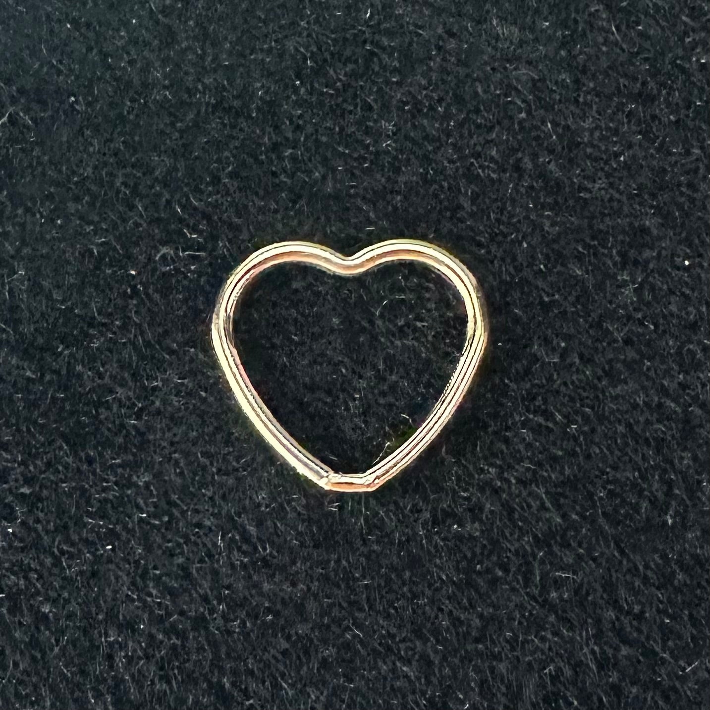 14K Gold Filled Hollow Heart