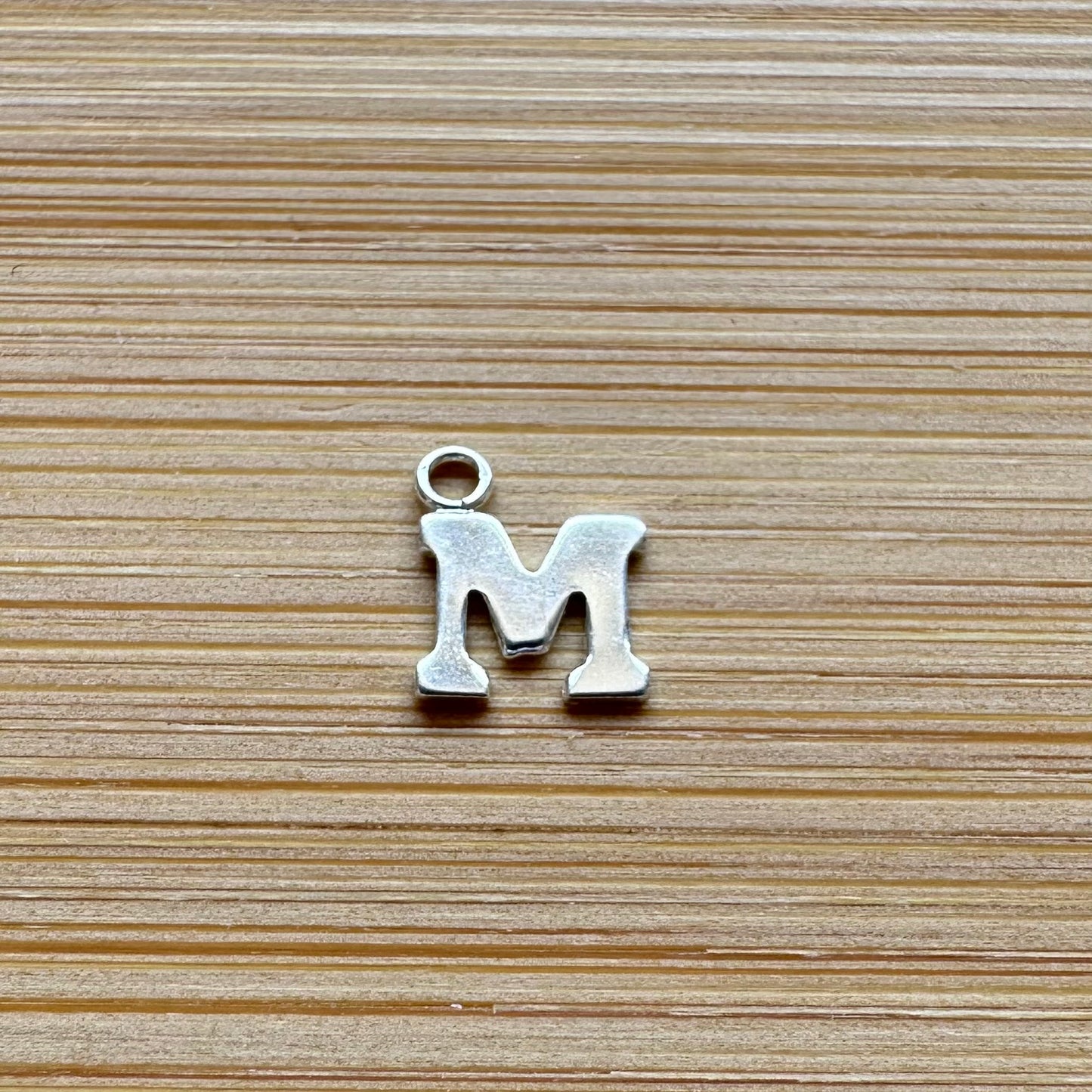 925 Sterling Silver Letter Charm