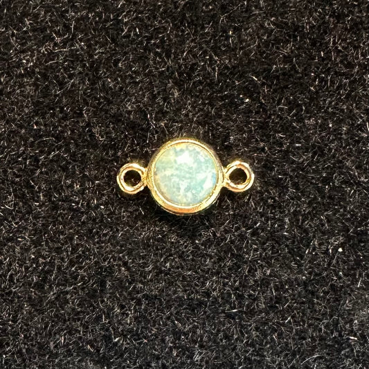 14K Gold Filled Opal Connector