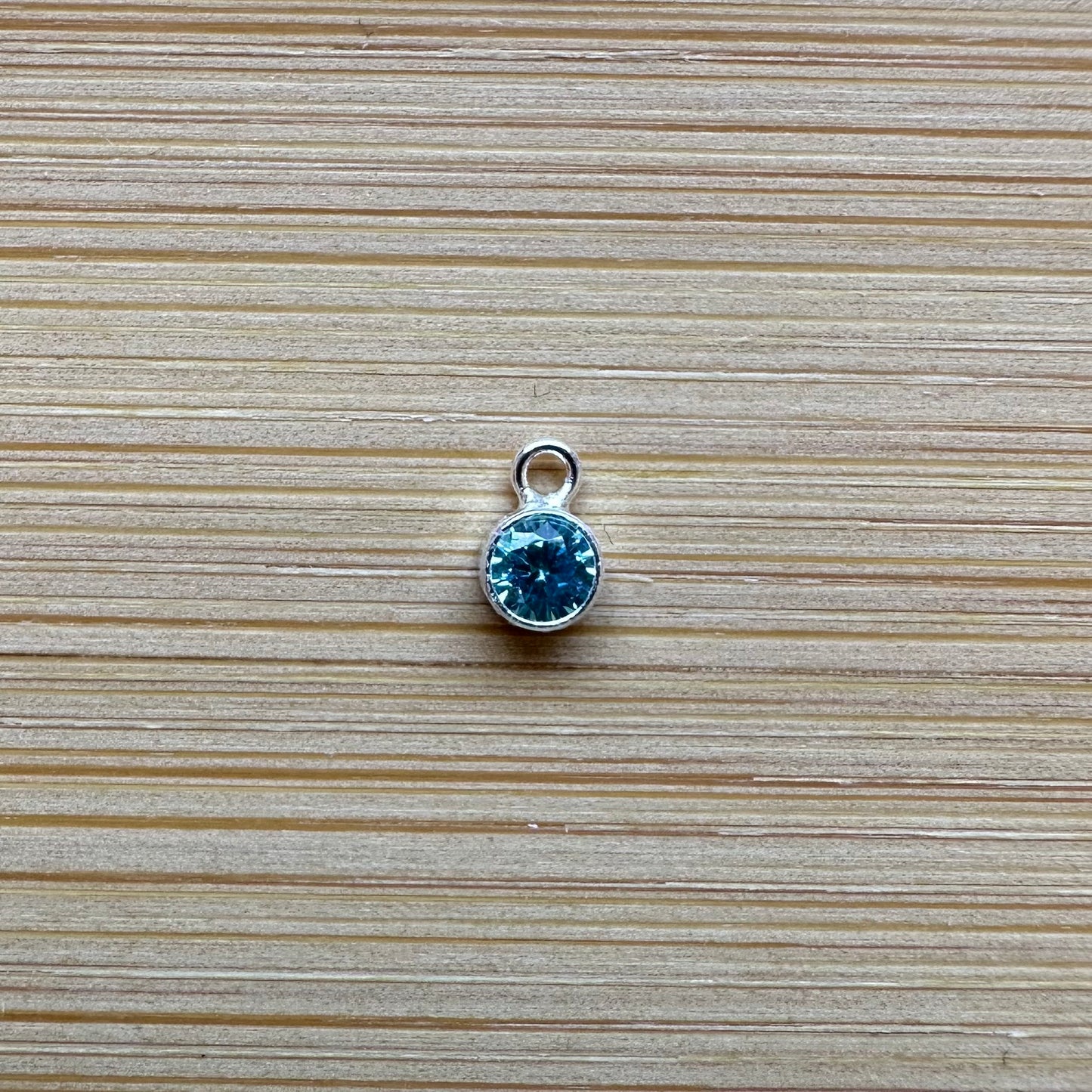 Sterling Silver Filled Birthstone Charm