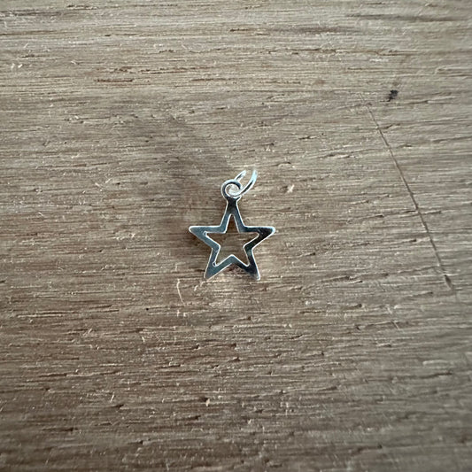 925 Sterling Silver Hollow Star