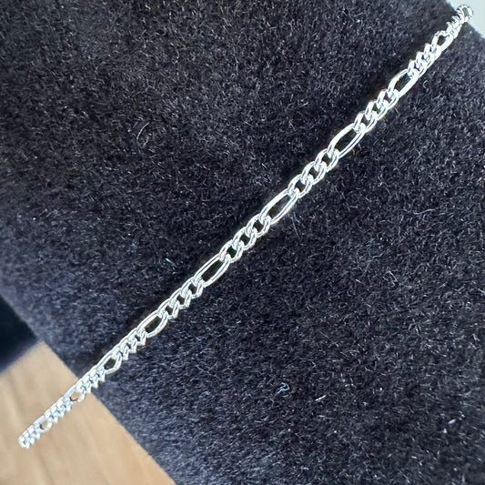 925 Sterling Silver Figaro Chain