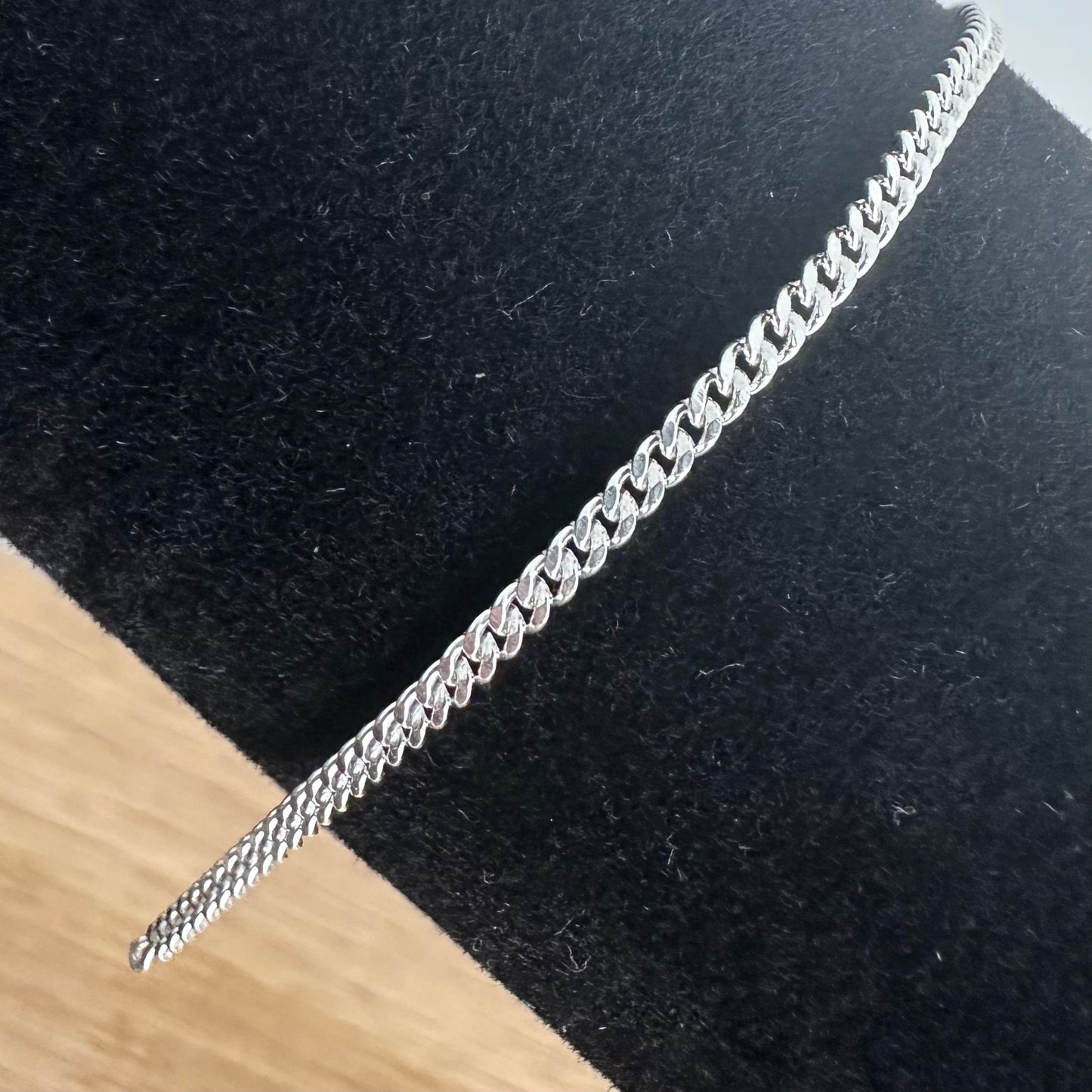 925 Sterling Silver Filled Curban Chain