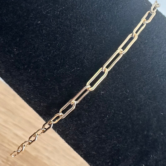 14K Gold Filled Paper Clip Chain